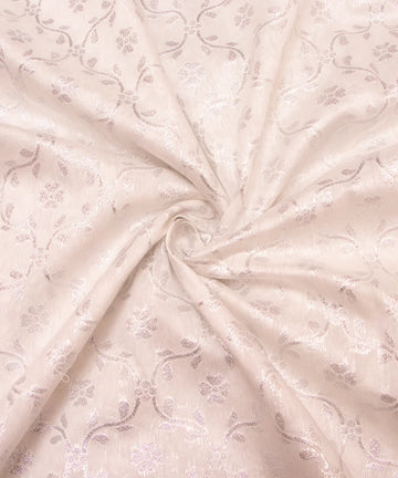 Dyeable Chanderi Jacquard Fabric